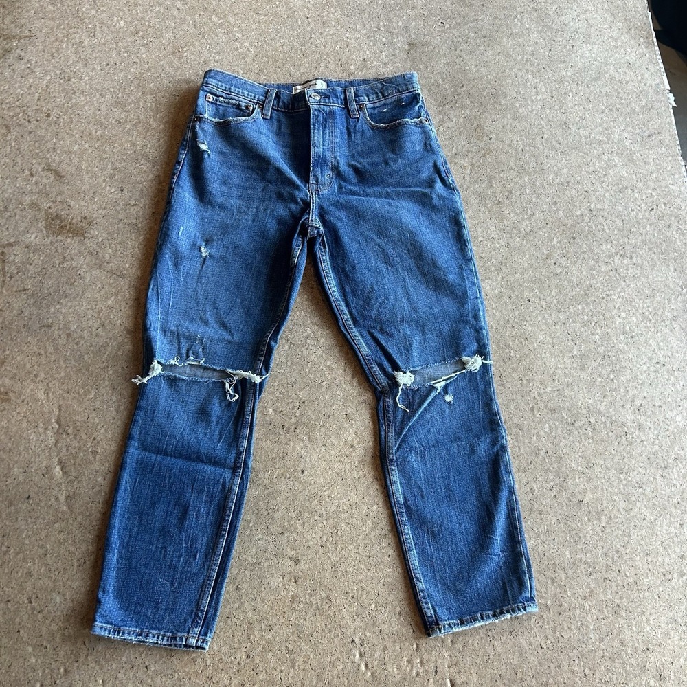 ABERCROMBIE Jeans Womens Size 29/8 The Super Skinny High Rise Stretch Blue Denim